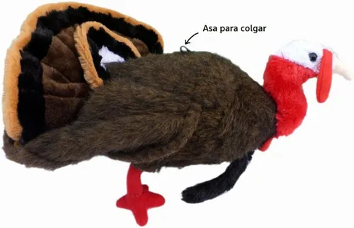 Vista 2 de Adore - Soporte de pared de peluche de Tom the Turkey de 22 pulgadas