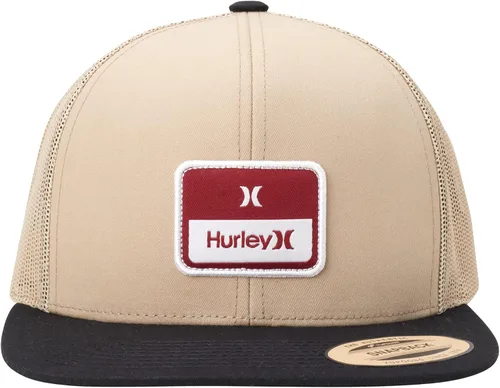 Vista 3 de Hurley Sombrero para hombre - Gorra de camionero de ala plana apilada