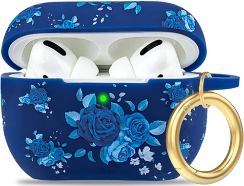 Vista 58 de Compatible con funda AirPods Pro 2019, Gawnock Funda de silicona suave y flexible para funda AirPods Pro para mujeres y niñas con llavero (Caqui)