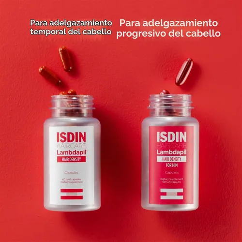 Vista 9 de ISDIN Lambdapil Hair Density Capsules For HIM