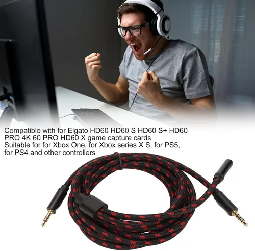 Vista 3 de for Elgato Chat Link Audio Adapter, Chat Link Chat Adapter Cable Wire for Elgato HD60 S HD60 X HD60PRO for Xbox One for PS5 for PS4 Chat Adapter