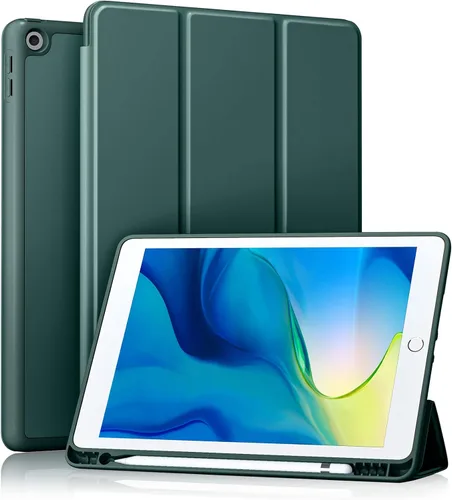 Vista 19 de Akkerds - Funda Compatible con iPad de 10.2 Pulgadas 2021/2020/2019, para iPad de 9ª/8ª/7ª Generación con Soporte para Lápiz, Funda Protectora
