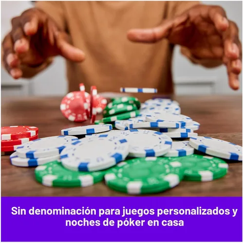 Vista 3 de Spin Master Games, Cardinal Classics, juego de fichas de póquer de 100 piezas, juego de mesa familiar clásico, juego de póquer para principiantes