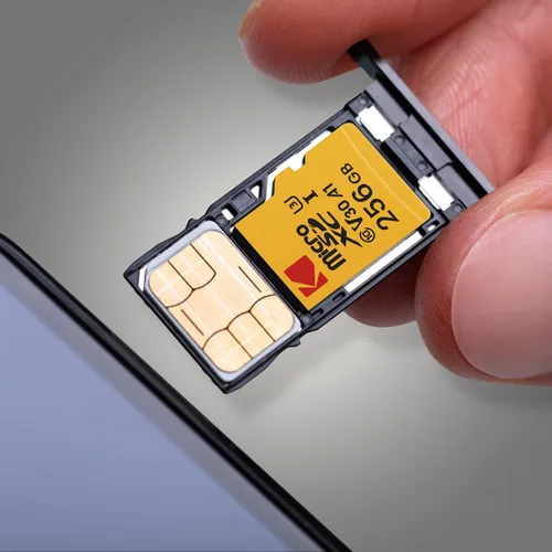Vista 4 de Kodak Tarjeta MicroSDXC UHS-I U3 V30 A1 de 256 GB con adaptador - Velocidad de lectura de hasta 95 MB/s - Velocidad de escritura de hasta 85 MB/s
