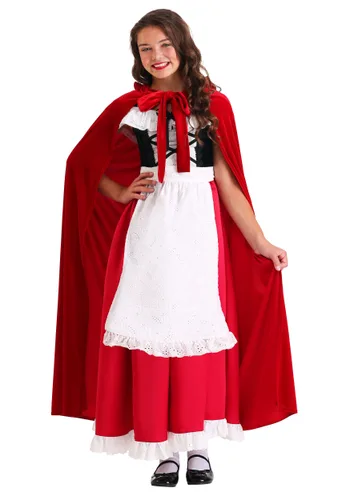 Vista 5 de Disfraz Deluxe de Caperucita Roja para Niñas Multicolor