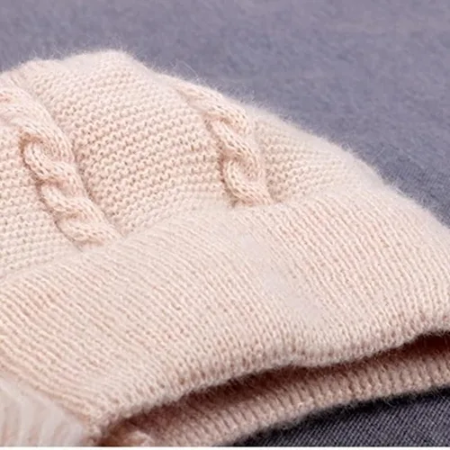 Vista 3 de UXZDX - Sombrero AAD, bufanda todo en uno para mujer, bufanda de invierno cálida de una pieza, bufanda térmica con capucha para las orejas, gorro