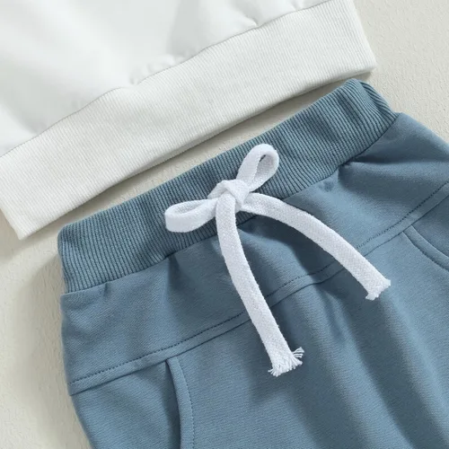 Vista 5 de YINGISFITM Conjunto de sudadera de manga larga con capucha y botones a cuadros para niños pequeños, ropa de invierno a la moda
