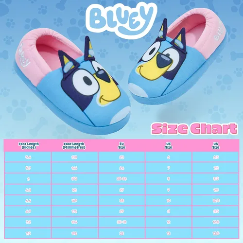 Vista 6 de Bluey Zapatos Niños Zapatillas Niñas 3D Antideslizante Niños Zapatillas Cálidas Niños Niñas