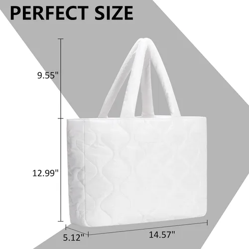 Vista 3 de Bolsa grande acolchada para mujer, bolsa acolchada y acolchada