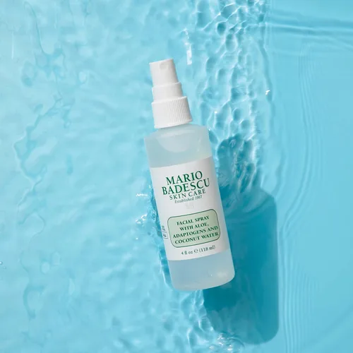 Vista 9 de Mario Badescu Spray facial fijador con aloe y agua de coco, spray de maquillaje refrescante e hidratante, sin alcohol, sin fragancia, sin tintes ni