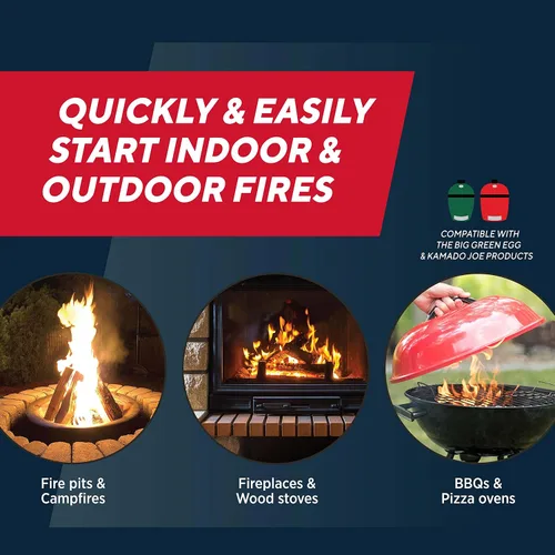 Vista 5 de Rutland Safe Lite - Cuadrados de iniciación de fuego, arrancadores de carbón pesado para chimenea, parrilla, barbacoa y fogatas, accesorios
