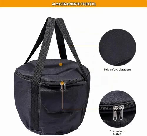 Vista 4 de Estufa de camping Lineslife Rocket de leña portátil para cocinar, estufa de madera para acampar al aire libre con bolsa de transporte