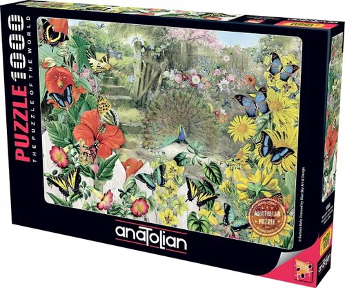 Vista 4 de Anatolian Puzzle - Lots of Butterflies, rompecabezas de 1000 piezas, 1094, multicolor