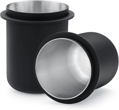 Vista 11 de Normcore Taza dosificadora portafiltro de 53.3mm - Acero inoxidable 304 - Negro mate - Revestimiento antiadherente Compatible con Breville Barista