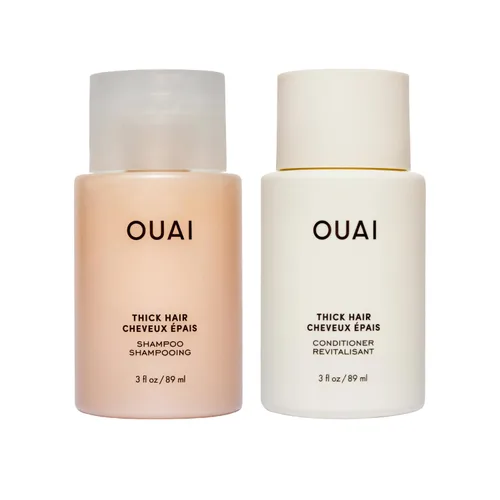 Vista 12 de OUAI Set de Champú y Acondicionador para Cabello Fino - Champú y Acondicionador Sin Sulfatos para Mujeres y Hombres - Fabricado con Queratina, Raíz