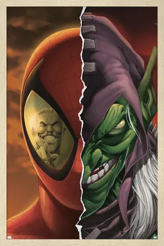 Vista 7 de Trends International Marvel Comics-Green Goblin-Spider-Man: House of M #4 Póster de pared, 14.725 x 22.375 pulgadas, versión enmarcada de madera