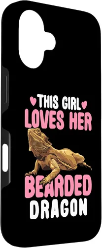 Vista 3 de This Girl Loves Her Bearded Dragon Lizard Lover Case for iPhone 16
