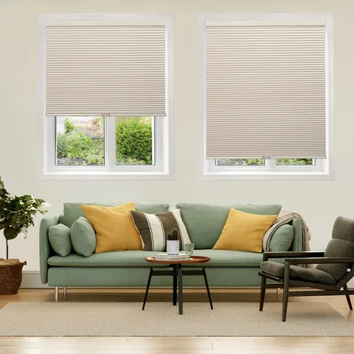 Vista 25 de LazBlinds Persianas celulares inalámbricas personalizadas, café oscuro, 16-70 pulgadas de ancho x 12-72 pulgadas de alto Blackout - Café oscuro