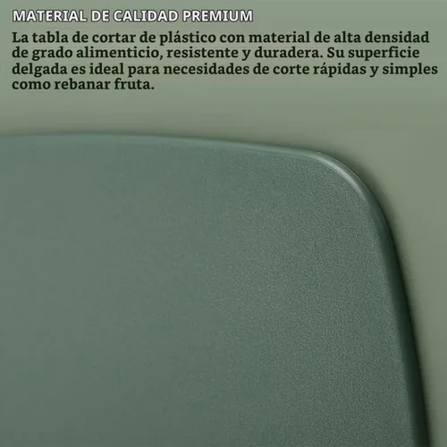 Vista 4 de Juego de 3 tablas de cortar para cocina, tablas de cortar de plástico, tablas gruesas para carne, verduras, frutas, con mango de fácil agarre, aptas