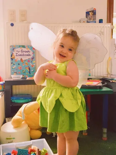 Vista 3 de Tinkerbell - Disfraz clásico para niñas con campana diseño de princesa