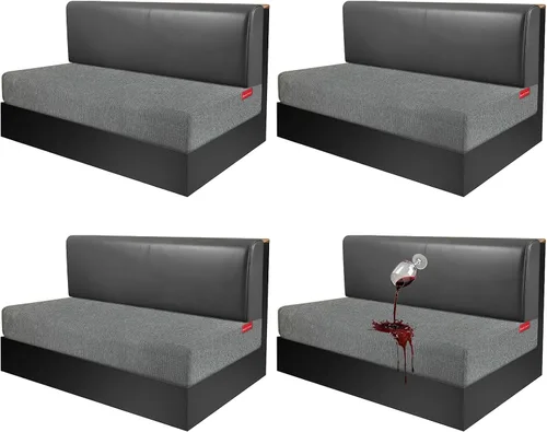 Vista 143 de Fundas de cojín impermeables para sofá, funda elástica lavable con diseño elástico antideslizante, protector de muebles para mascotas y niños