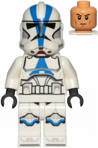 Vista 4 de NA2 Lego Star Wars 501st Legion Clone Trooper Minifigura /w Blaster de 75280 1 figura solamente