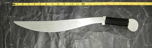 Vista 3 de Aluminio Espada Lahot Entrenamiento Táctico Práctica Espada Cuchillo Espada Artes Marciales Instrucción Video FMA Réplica