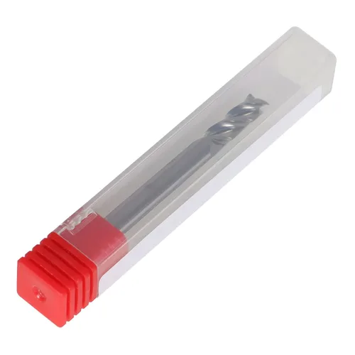 Vista 6 de findmall Molino de extremo de carburo helicoidal de 1/4 de pulgada de 3 flautas de 5/8 pulgadas de longitud de corte apto para corte de aluminio