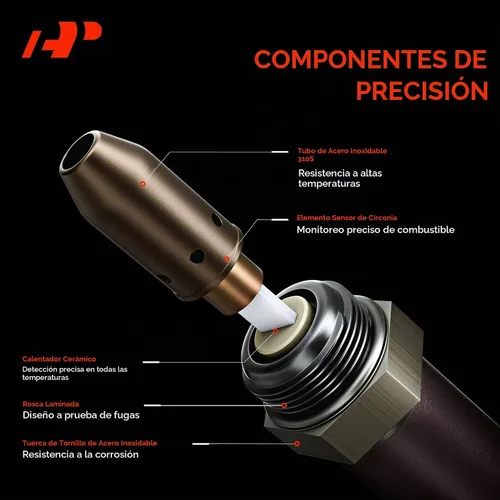 Vista 4 de A-Premium Sensor de oxígeno O2 compatible con vehículos Nissan, Infiniti, Suzuki - 2008 2009 2010 2011 2012 - Altima, Armada, Pathfinder, Titan