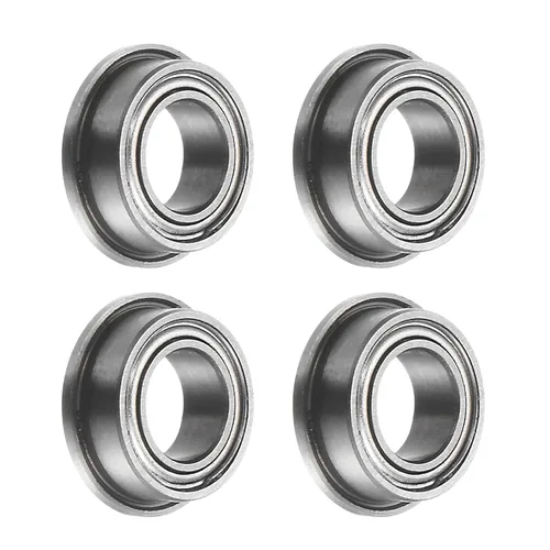 Vista 20 de uxcell MF52ZZ ensanchó el rodamiento de bolas, 4pcs 6.6x16.4x8.2 ft m acero cromado doble blindado ABEC1 cojinetes de brida Double Shielded, ABEC1