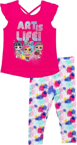 Vista 2 de L.O.L. Surprise! Conjunto de 4 piezas de camiseta de manga corta y pantalones cortos