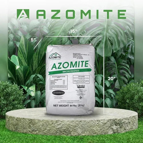Vista 2 de Azomite Raw Supply polvo mineral orgánico de traza 44LB micronizado, blanco