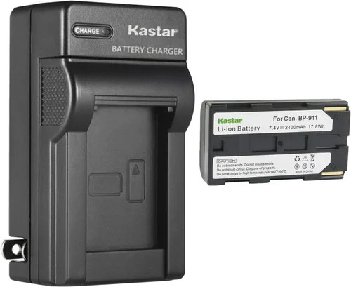 Vista 8 de Kastar Reemplazo del cargador de batería de pared de CA para Canon BP-911 BP-911K BP-914 BP-915, BP-930 BP-935, BP-925, BP-945 BP-950 BP-950G