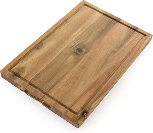 Vista 5 de Kenmore Archer Tabla de cortar de madera, 18x12 pulgadas, acacia