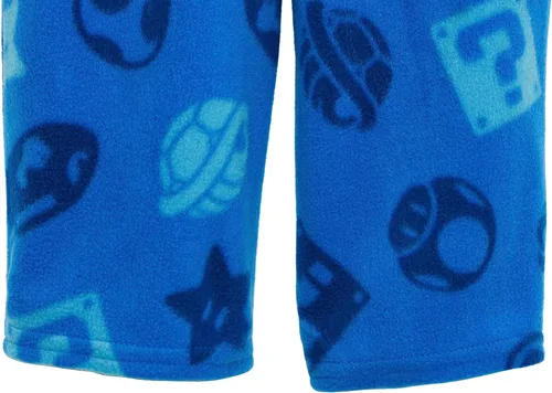 Vista 4 de Super Mario Conjunto de Pijama para Niños, Azul - Here We Go, Talla 8, Azul - Aquí vamos