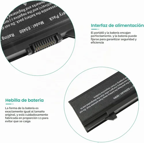 Vista 3 de Fancy Buying Batería para portátil Dell Latitude E5400 E5410 E5500 E5510 KM742 KM769 RM656 T749D