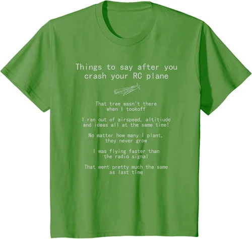 Vista 54 de Cosas que decir cuando te estrellas con tu camiseta RC Plane hobby