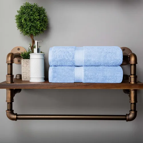 Vista 144 de BNM Toallas de Algodón Egipcio de Peso Pesado, Ideales para Baño, Ducha, Spa, Hotel, 800 GSM, Toallas Faciales/de Aseo, Toallas de Mano, Toallas
