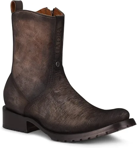 Vista 4 de Cuadra Botas para hombre en piel bovina con cremallera Oxford