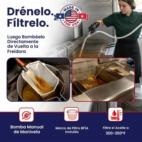 Vista 3 de MirOil - Máquina de filtro de aceite para freidora profunda, no necesita