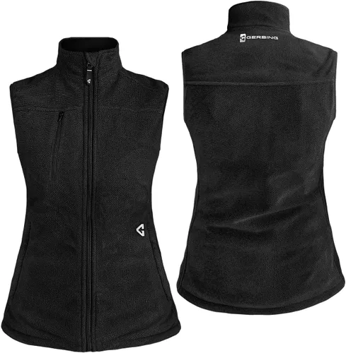 Vista 4 de Gerbing Chaleco de forro polar termita 2.0 para mujer de 7 V - Elegante chaleco térmico con batería para mujer - 8 horas de batería de reserva