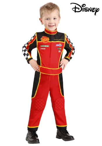 Vista 2 de Disfraz de Uniforme de Equipo de Boxes Cars de Disney y Pixar para Niño Pequeño Multicolor