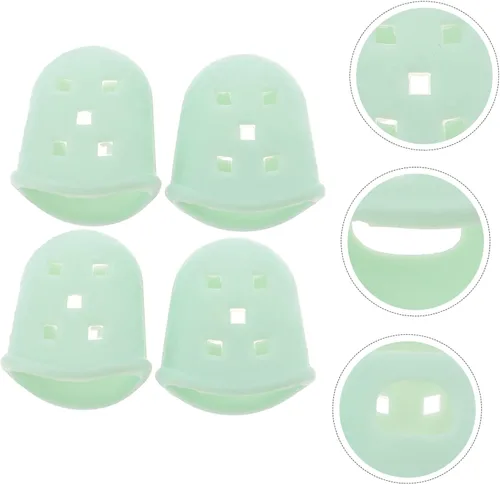 Vista 9 de Kalimba - Fundas para pulgares, protección para los dedos, cómodas almohadillas de silicona para sesiones de práctica prolongadas, cubiertas