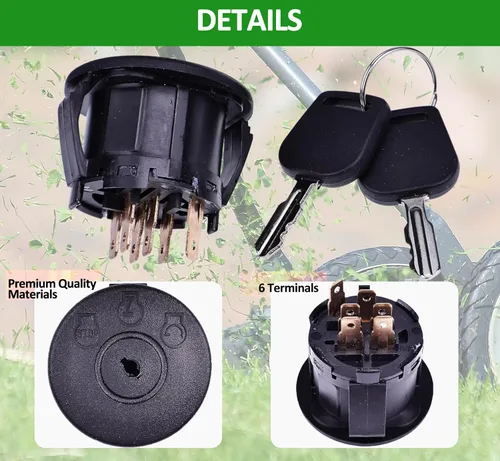 Vista 4 de JEENDA Interruptor de encendido 725-12066, 725P12066, 925-12066 Compatible con Cub Cadet ZT1-42, ZT1-46, ZT1-50, ZT1-54, ZT2-50, ZT2-54 y MTD Z510