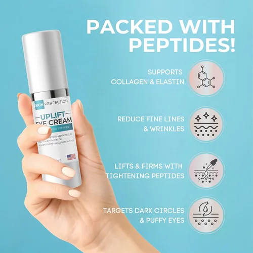 Vista 2 de Revitaliza tus ojos: crema antienvejecimiento para ojeras, arrugas e hinchazón complejo de péptidos Haloxyl Lift Aprieta las tapas caídas Argireline