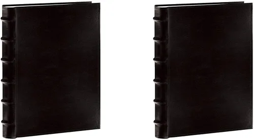 Vista 13 de Pioneer Photo Albums álbum de fotos de cuero cosido bidireccional, hasta 300 fotos de 4 x 6 pul, 3 por página Color: negro