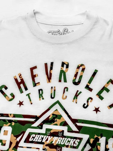 Vista 2 de Tee Luv Camisa Chevrolet Trucks 1918 para hombre - Camiseta estampada Chevy Camo