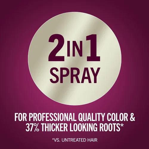 Vista 4 de Schwarzkopf Keratin Root Spray de color temporal para el cabello, marrón oscuro, cobertura instantánea de canas, raíces más gruesas y de aspecto más