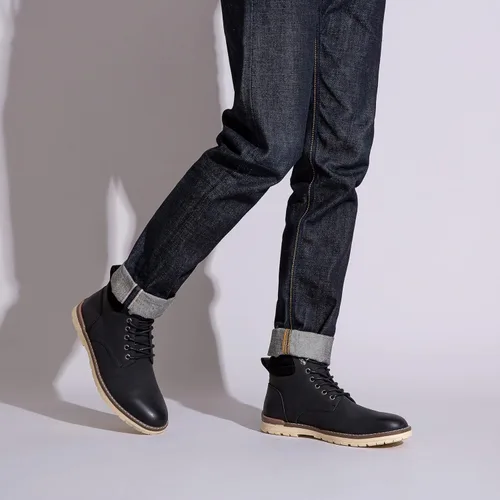Vista 53 de Vostey - Botas tobilleras con cordones (Chukka), de senderismo, impermeables y estilo informal para hombre