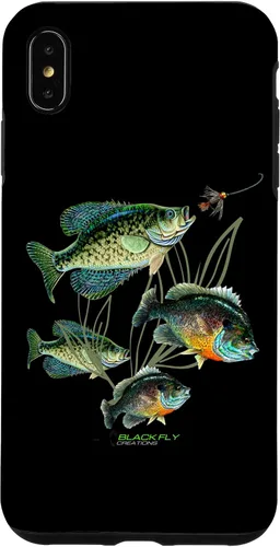Vista 11 de Crappie Bluegill Fishing Phone Covers Black Fly Case for iPhone 17